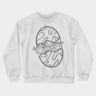 Easter Egg Filled With Sweet Candy As Color In Easter Crewneck Sweatshirt